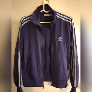 Adidas Blue Track Jacket Womens